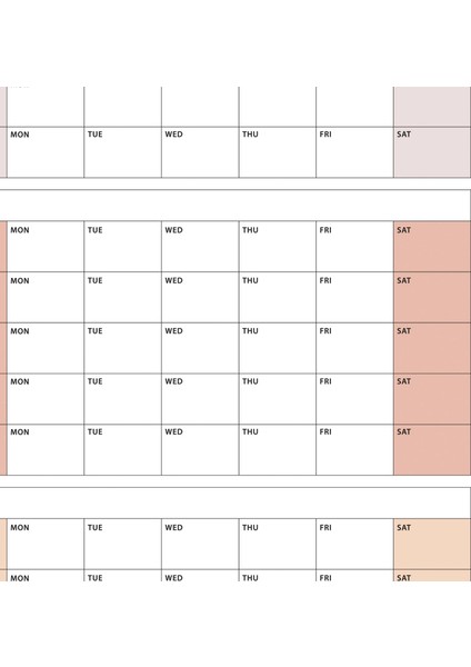 Amerikan Standardı Tarihsiz Üç Aylık Duvar Takvimi, Kahve Tonları, Pazar Günü Başlagıç, Üç Aylık Duvar Planlayıcısı, 90 Günlük Takvim - 50X70CM fırsatları