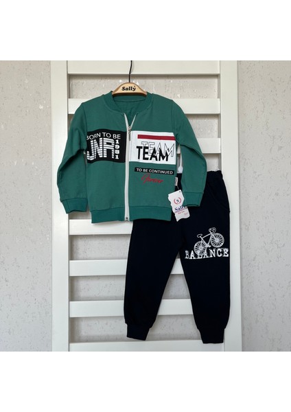 2iplik Mevsimlik, Fermuarlı, Yazı Baskılı Alt Üst Takım, Eşofman Takım
