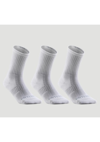 Artengo Uzun Konçlu Tenis Çorabı - 3'lü Paket - Beyaz - Rs 500. fiyatları