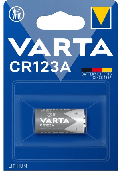 Varta CR123A 3 Volt Lityum Pil (Tekli Paket Fiyatı)