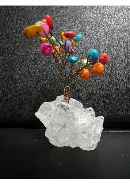 Sertifikalı Taş Renkli Sedef Taşı Dekoratif El Yapımı Ağaç