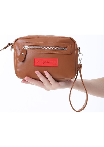 Taba Minik Unisex 3 Gözlü Deri Çanta