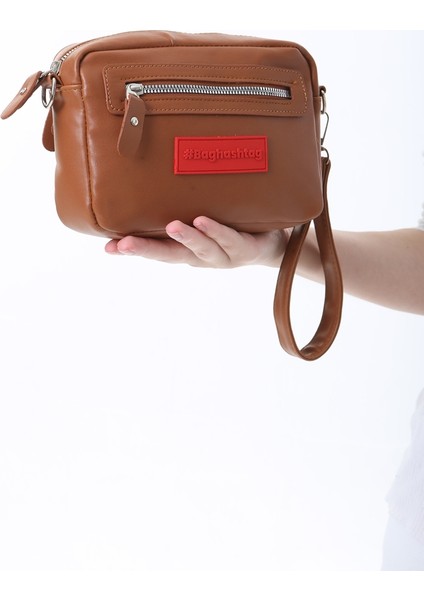 Taba Minik Unisex 3 Gözlü Deri Çanta