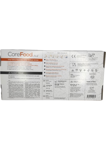 Nitril Vinil Şeffaf Pudrasız Eldiven L Beden 100'LÜ fırsatları