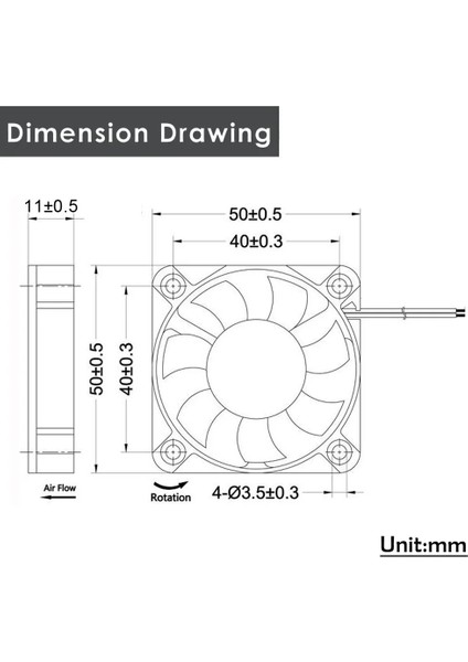 Dc 5V Fan 50X50MM Soğutucu Raspberry Pı 3 Pı 2