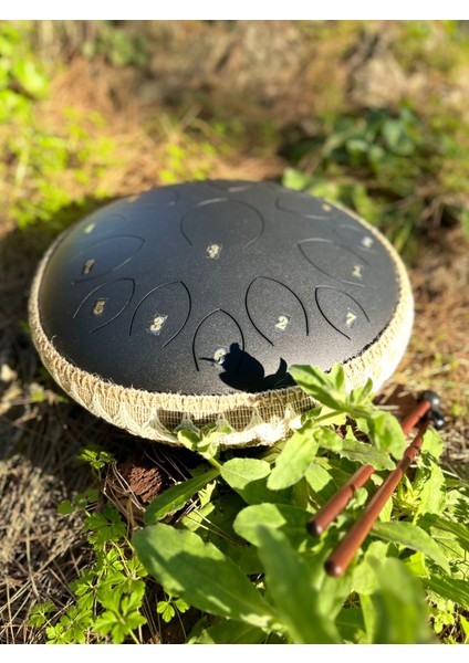 15 Notalı Karbonçelik Pro Handpan – 2 Yıl Garantili Müzikal Enstrüman