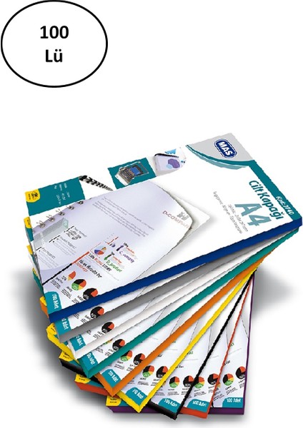 Mas Cilt Kapağı Pp A4 Sarı 100 Lü