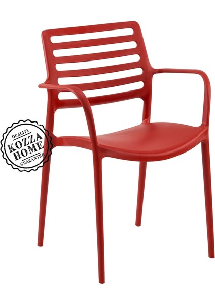 Lixa Kollu Bahçe Sandalye Kırmızı