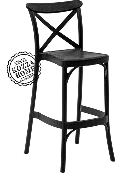 Torres Bahçe Bar Sandalye Siyah - 65 cm
