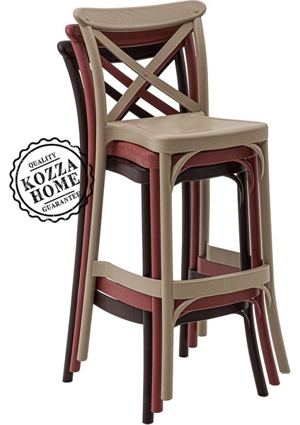 Torres Bahçe Bar Sandalye Siyah - 65 cm