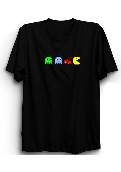 Pacman, Retro Games, Vintage, Game, Oyun Tişörtü