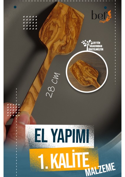 Tahta Kaşık Ahşap Kaşık Spatula Ahşap Servis Seti Sunum Seti Zeytin Ağacı Mutfak Gereçleri Seti