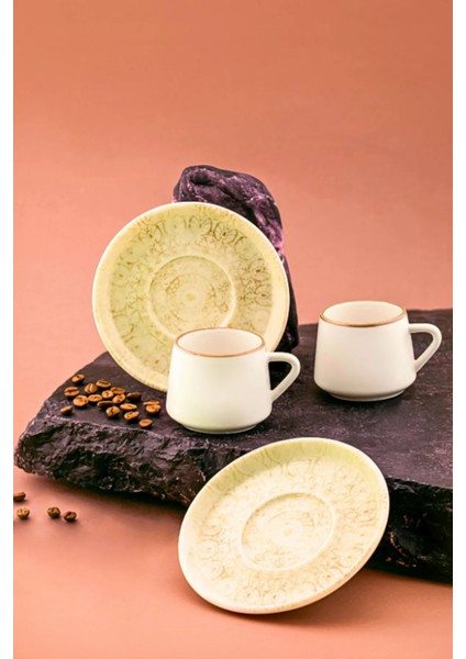 Porselen 12 Parça Kahve Fincan Takımı