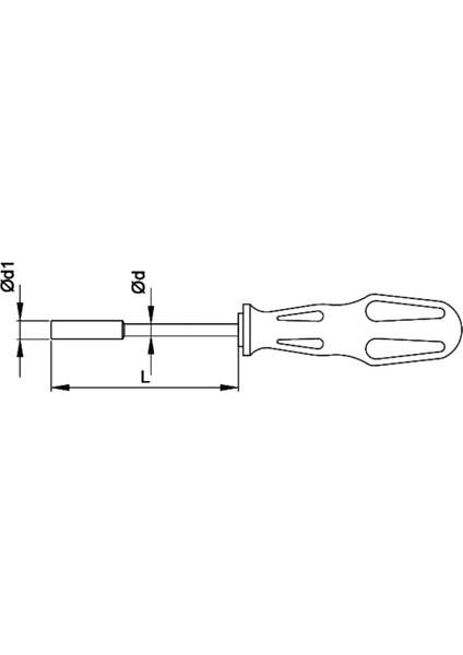 Ceta Form 1307M Torex Lokma Uçlu Tornavida 70 x 125 mm