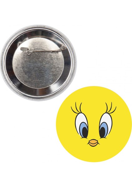2'li Tweety Özel Metal Iğneli Rozet