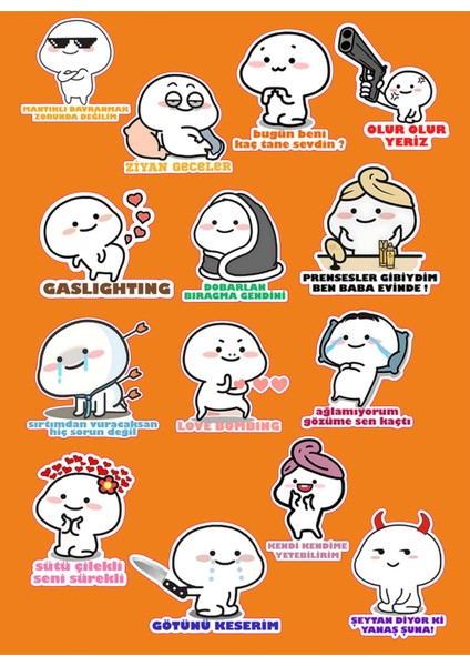 Qubby Laptop Notebook Tablet Sticker Seti