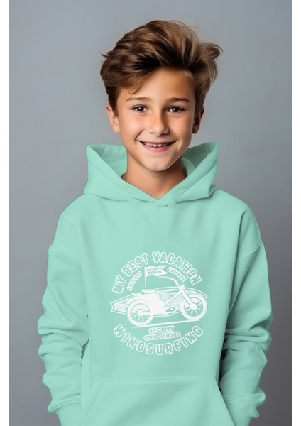 My Best Vacatıon Wındsurfıng Tarz Rahat Kesim Oversize Sweatshirt