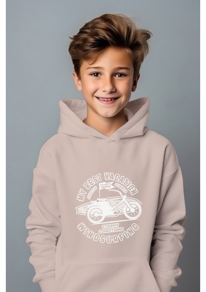 My Best Vacatıon Wındsurfıng Tarz Rahat Kesim Oversize Sweatshirt modelleri