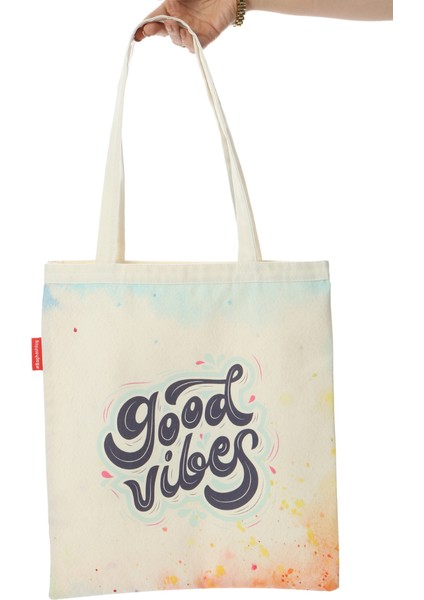 Good Vibes Baskılı Bez Çanta indirimleri