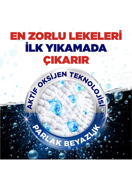 Active Oxygen Etkili Toz Çamaşır Deterjanı Beyazlar Için Leke Çıkarıcı 6 kg 2 Adet