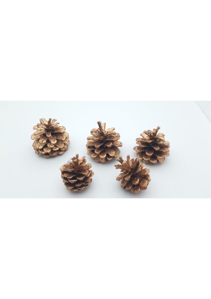 Yılbaşı, Yeni Yıl Noel Ağacı Süsleme Için Dekoratif Boyalı Kozalak Model 12