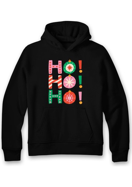 Noel Ho Ho Ho Tarz Kapşonlu Sweatshirt fırsatları