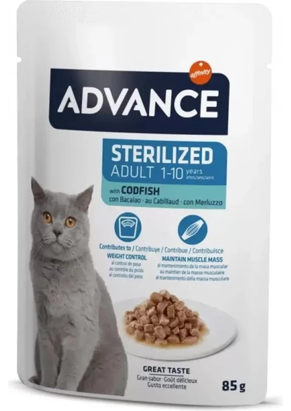 Morina Balıklı Kısırlaştırılmış Yetişkin Kedi Konservesi 85 gr