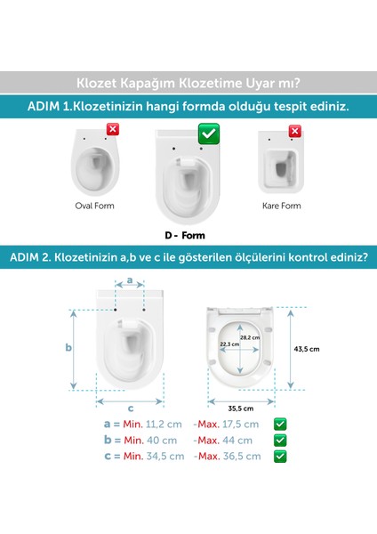 Aqua Bagno Thin   Yavaş Kapanan Klozet Kapağı - Duroplast-Yavaş Kapanan