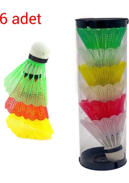 Ceydef Sport Plastik Mantar Başlı Badminton Topu 1 Kutu 6 Adet