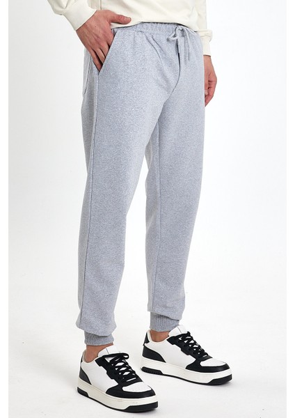 Erkek Gri Eşofman Altı Cepli Standart Fit Rahat Kalıp modelleri