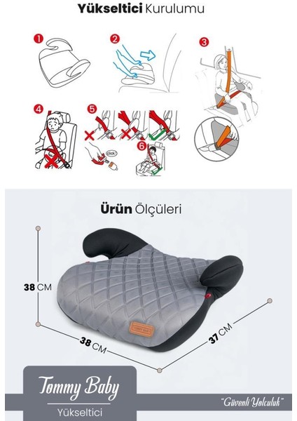 Yükseltici 15-36 kg Yükseltici Oto Koltuğu fiyatları