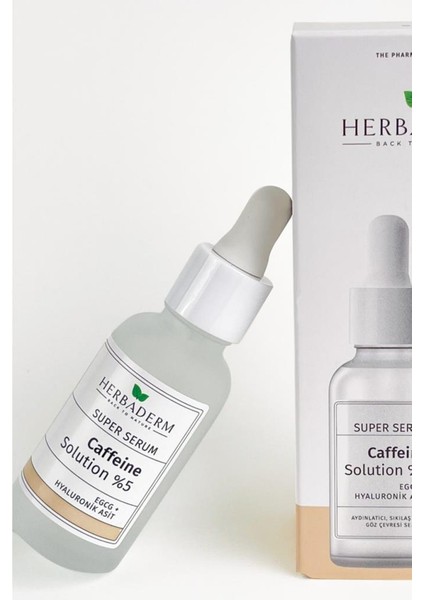 Süper Serum Göz Altı Torba ve Morluklarına Karşı Göz Çevresi Bakım Serumu Kafein + Hyaluronik Asit + EGCG %96 Doğal İçerik 30 Ml