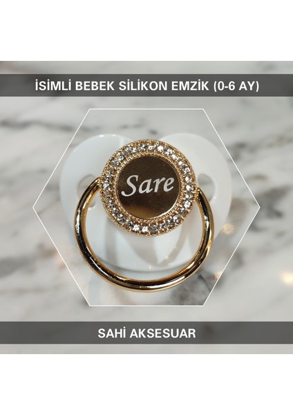 Isimli Bebek Silikon Emzik (0-6 Ay Yeni Doğan) SAHI_0698