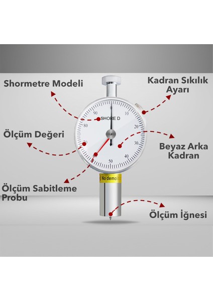 Lxd2 Çift Ibreli Sertlik Ölçüm Cihazı Shore D | M2D (0-100 Hd) Shoremetre