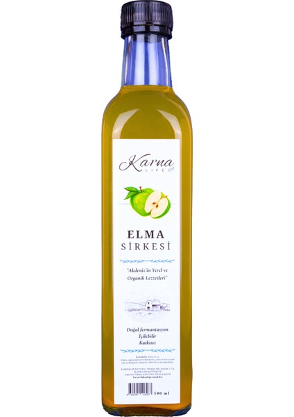 Karna Life Elma Sirkesi Doğal Fermantasyon 500 ml