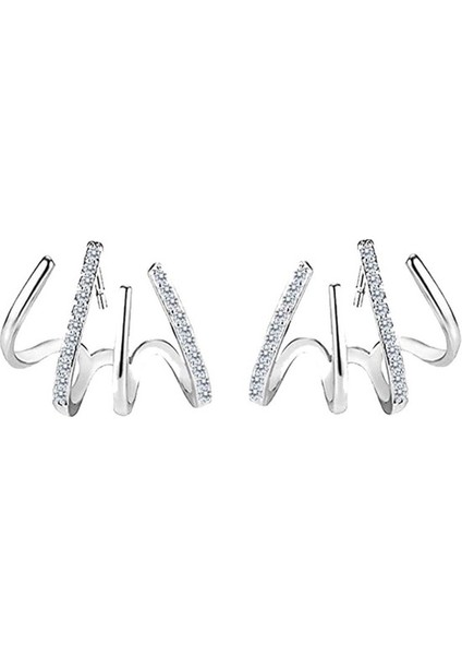 Zirkon Kadın Küpe - Sarı (Yurt Dışından)