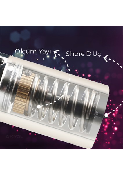 Shore D Dijital Shoremetre | DJ01D (0-100 Hd) Sertlik Ölçüm Cihazı