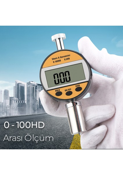 Shore D Dijital Shoremetre | DJ01D (0-100 Hd) Sertlik Ölçüm Cihazı
