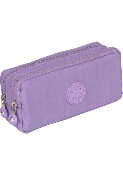 2 Bölmeli Krinkıl Kumaş Su Geçirmez Kalemlik SYG124-MOR