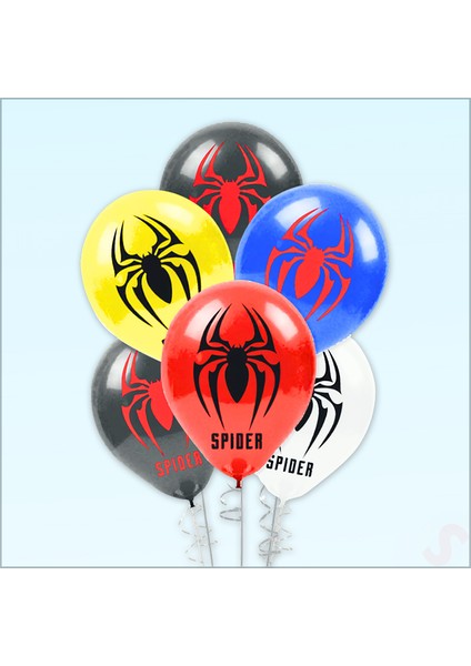 Spider Örümcek Balon, 30CM x 8 Adet