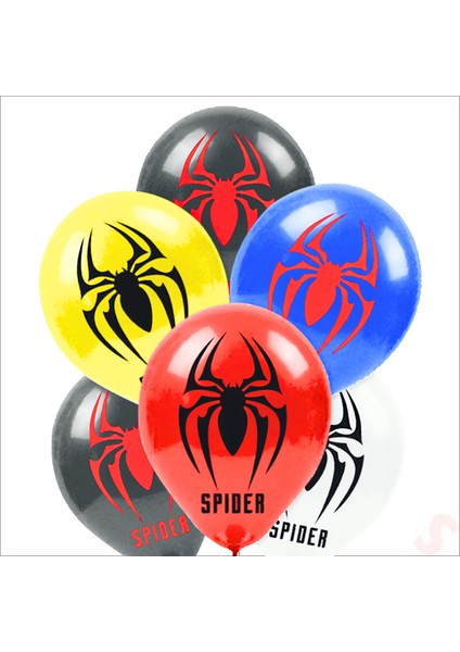 Spider Örümcek Balon, 30CM x 8 Adet fiyatları
