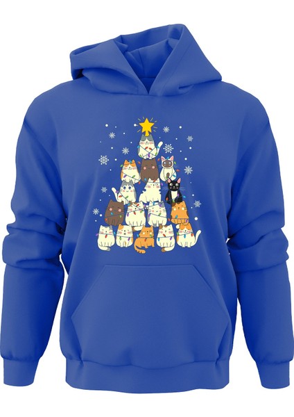 Meow Meow Meow Noel Temalı Sweatshirt
