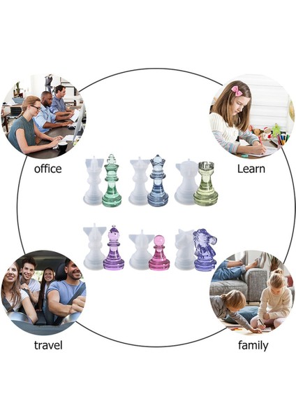 Şövalye Tarzı 3D Kristal Uluslararası Satranç Taşları Epoksi Reçine Kalıp Satranç Taşları Silikon Kalıp Dıy El Yapımı El Sanatları Takı Ev ​​dekorasyonu (Yurt Dışından) indirimleri