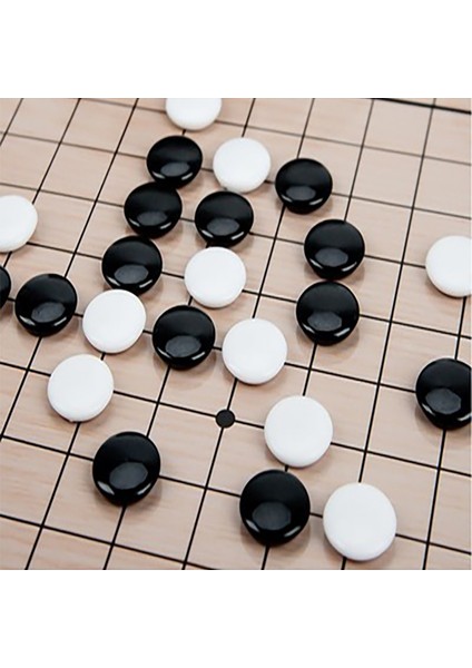 19 Satır 28,5 cm Stili Manyetik Git Oyunu Katlanabilir Weiqi Akrilik Siyah Beyaz Chessman Satranç Seti Çocuklar Için Bulmaca Satranç Tahtası Oyunu Oyuncaklar Hediye (Yurt Dışından)