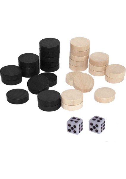 2 Zar Taslakları ile Ahşap Satranç Tavla Masa Oyunu Çocuklar Için Satranç Parçası Satranç Oyunu Öğrenmek Için Kamp Eğlencesi (Yurt Dışından) fiyatları