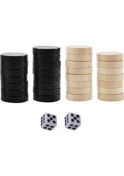 2 Zar Taslakları ile Ahşap Satranç Tavla Masa Oyunu Çocuklar Için Satranç Parçası Satranç Oyunu Öğrenmek Için Kamp Eğlencesi (Yurt Dışından) modelleri