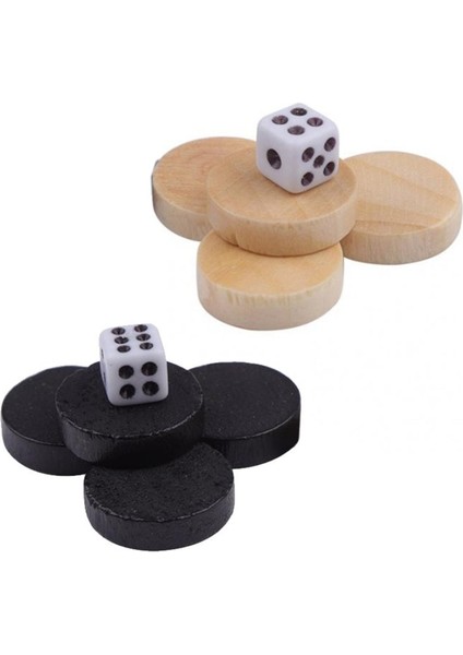 2 Zar Taslakları ile Ahşap Satranç Tavla Masa Oyunu Çocuklar Için Satranç Parçası Satranç Oyunu Öğrenmek Için Kamp Eğlencesi (Yurt Dışından) fırsatları