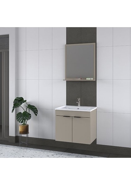 Arya 65 cm Latte Banyo Dolabı