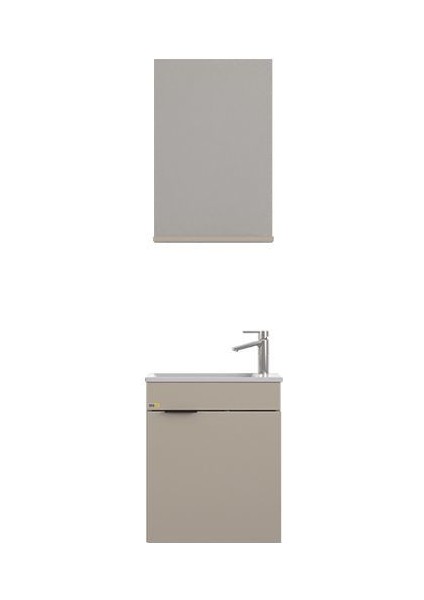 Arya 50 cm Latte Banyo Dolabı