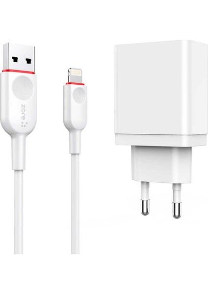 Adaptör+Kablo Lightning Hızlı Şarj ve Data Kablosu + USB ve Pd Adaptör Şarj Başlığı Şarj Seti